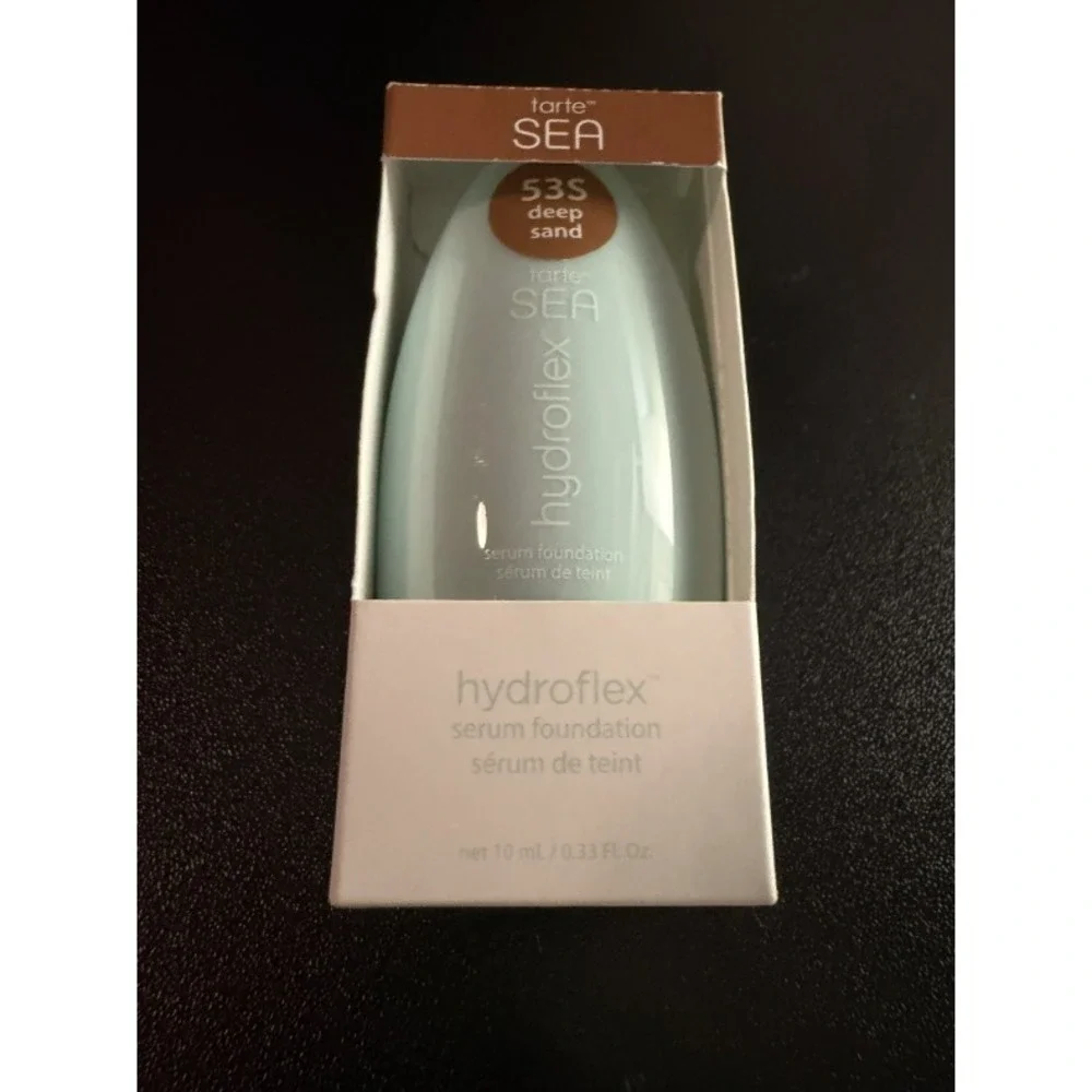 Tarte SEA Hydroflex Serum Foundation 53S Deep Sand Vegan Medium Coverage 0.33 oz